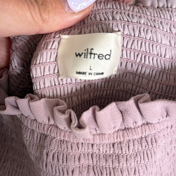 Aritzia Wilfred Tempest Sleeveless Mini Dress Lilac Purple Size Large - Picture 3 of 6